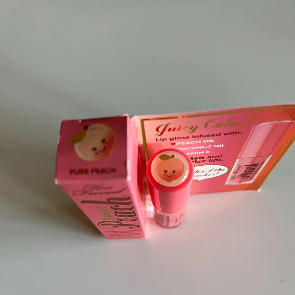 New TOO FACED Sweet Peach Lip Gloss, .04 oz Travel Size